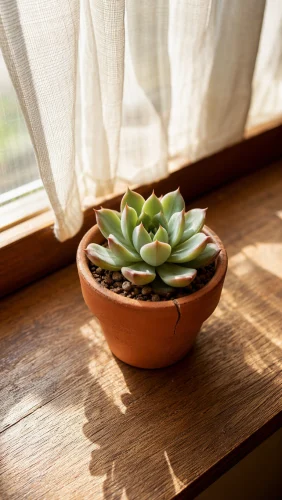 Morning light on the windowsill